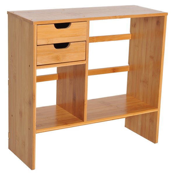 Desk Organiser, 48Lx19.5Lx46H Cm - Natural Bamboo