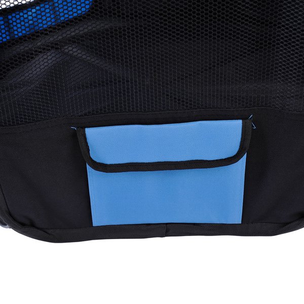 37cmx37cmx95 Cm. Fabric Pet Dog Playpen Crate - Blue/Black