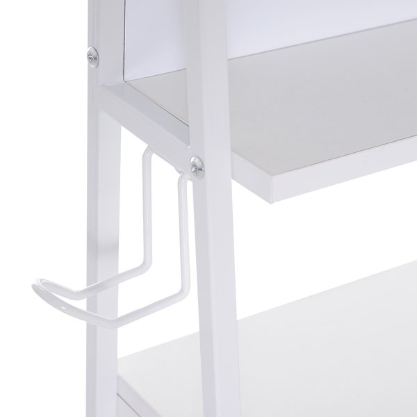 Heavy Duty Office Computer Desk w/Whiteboard MDF- White