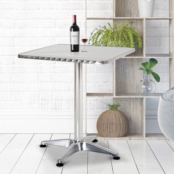 Height Adjustable Square Bar Table 60x60 Cm