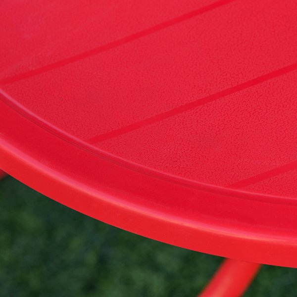 Ladybug Kids Picnic Table And Chairs Set W/ Parasol