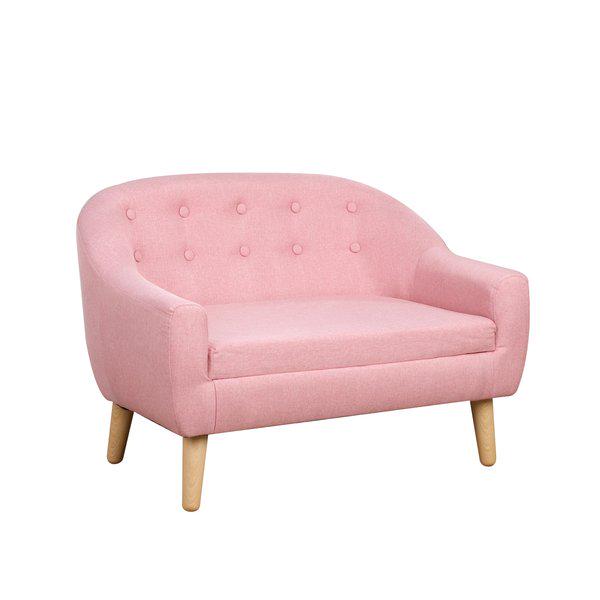 Kids Mini Sofa Children Armchair Seating Bedroom Playroom Furniture - Pink