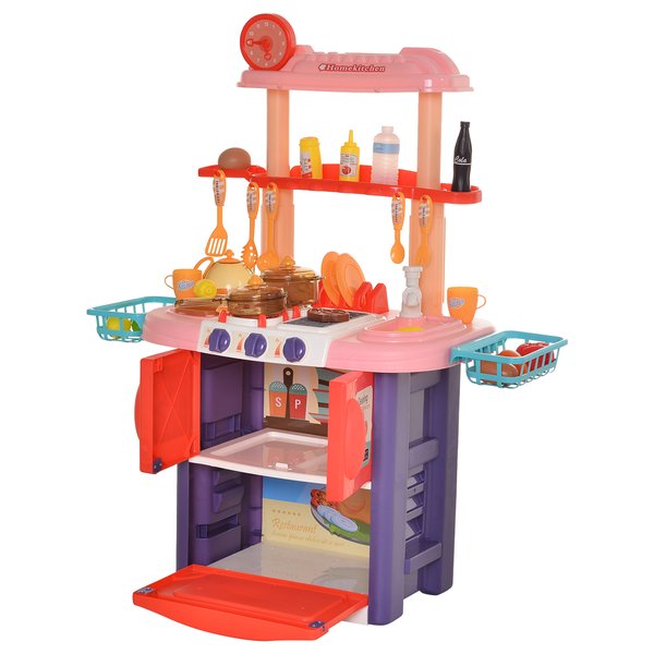 Kids Pretend Play PP Kitchen Set - Pink/Purple