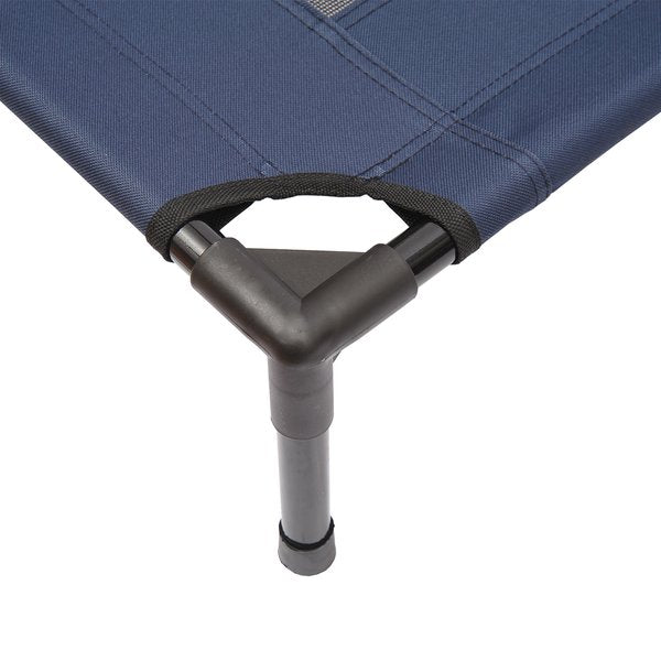 Large Dogs Elevated Oxford Cloth Bed Camping Outdoors - Blue