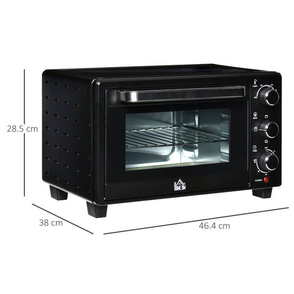 Mini Oven 21L Countertop Electric Toaster W/ Adjustable Temperature Timer