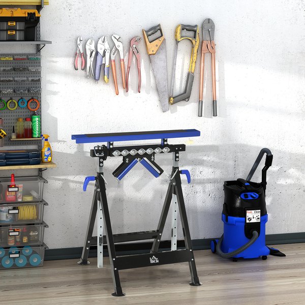 Multi-Function Workbench Ball Support Stand Roller Trestle, Height Adjustable