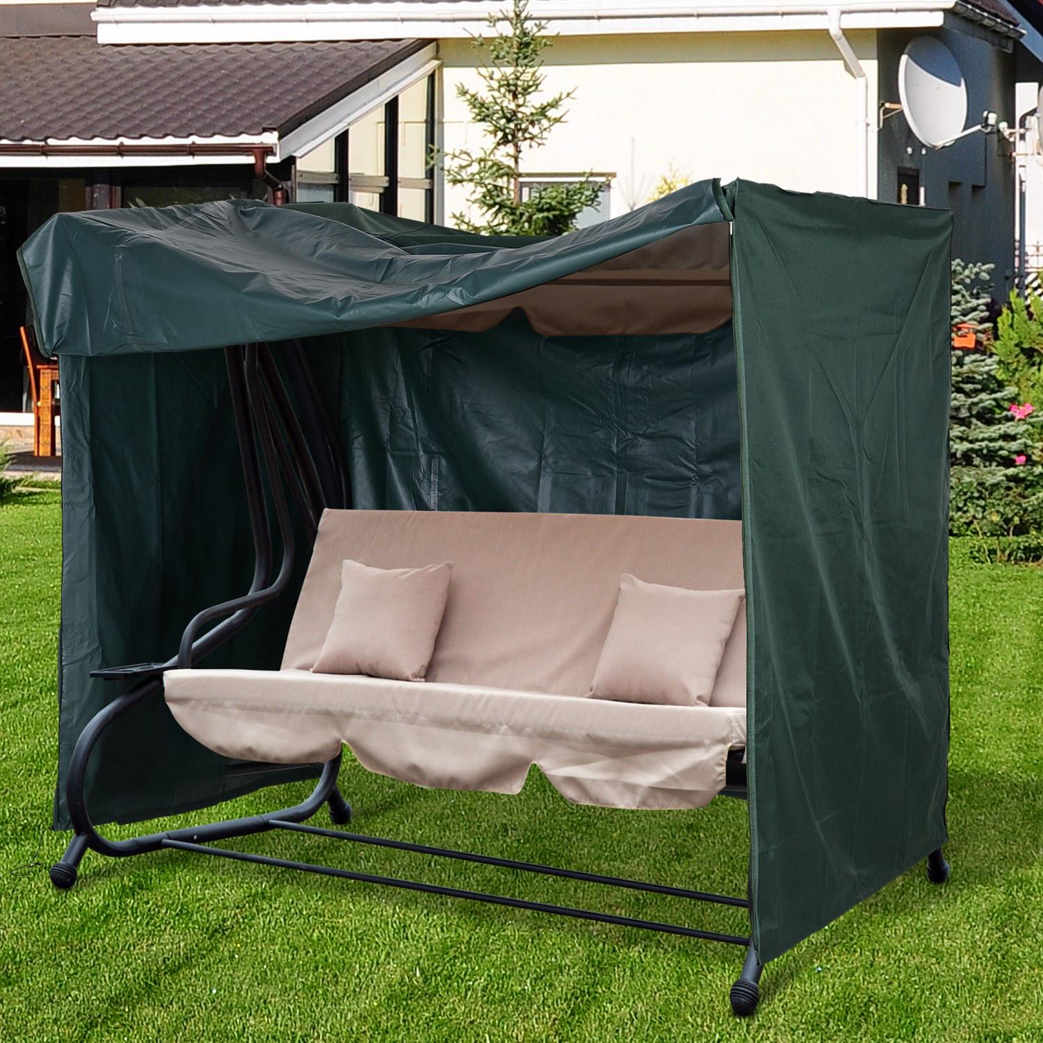 164cm Height Oxford Polyester Waterproof Swing Chair Cover Green