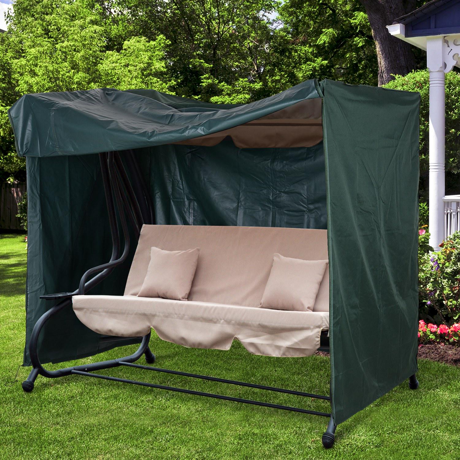 164cm Height Oxford Polyester Waterproof Swing Chair Cover Green