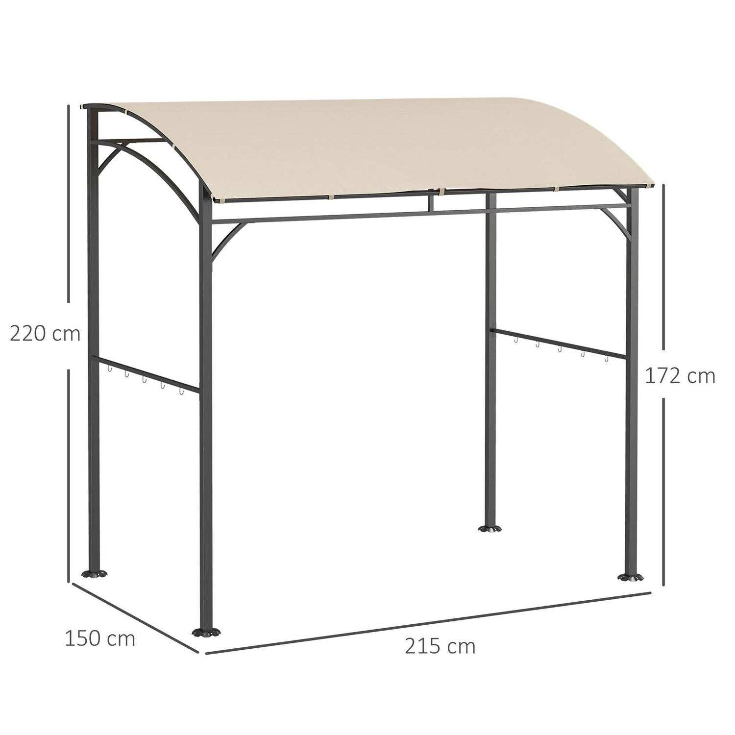 BBQ Grill Gazebo Tent- Beige