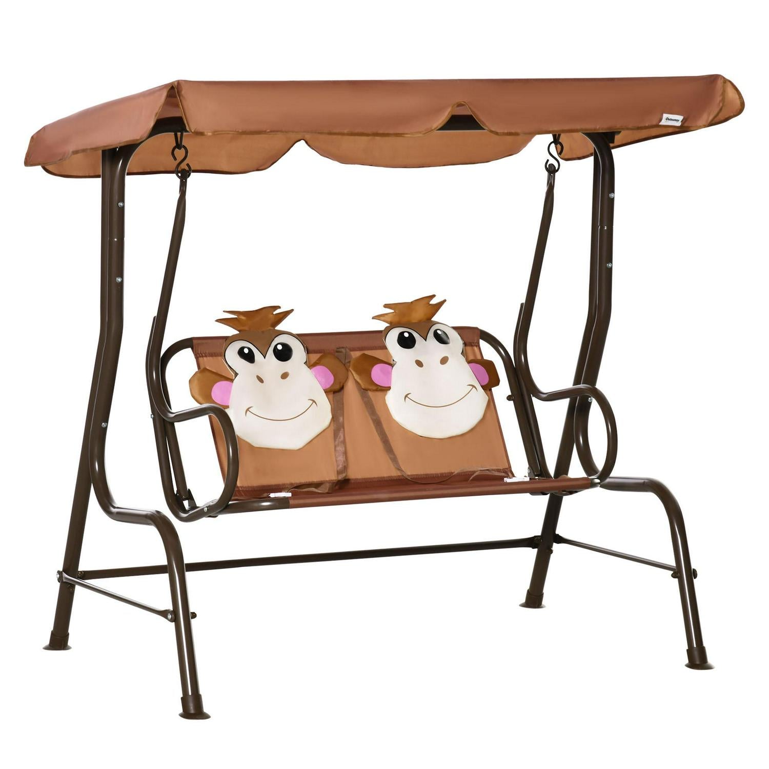 2-Seat Kids Patio Canopy Swing