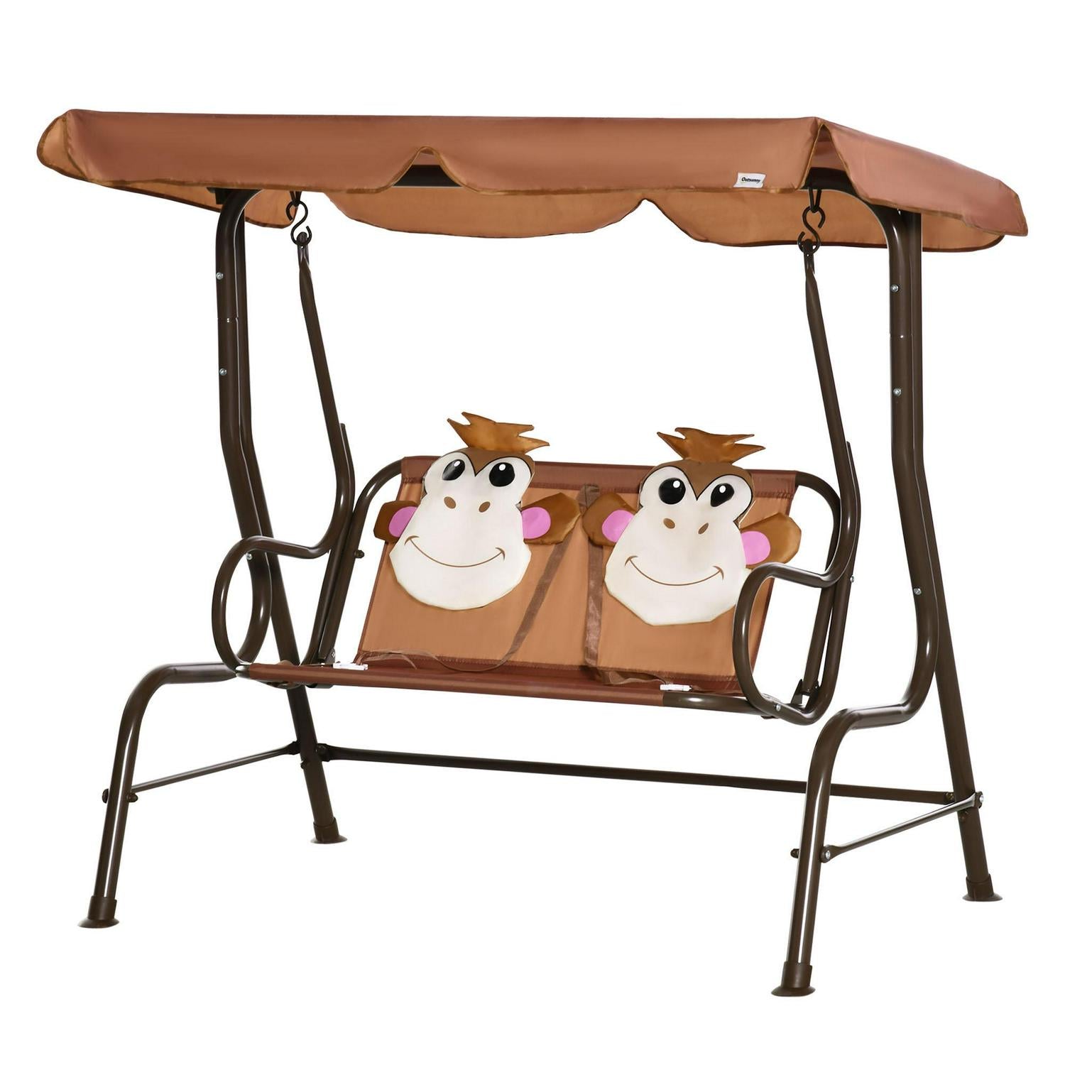 2-Seat Kids Patio Canopy Swing