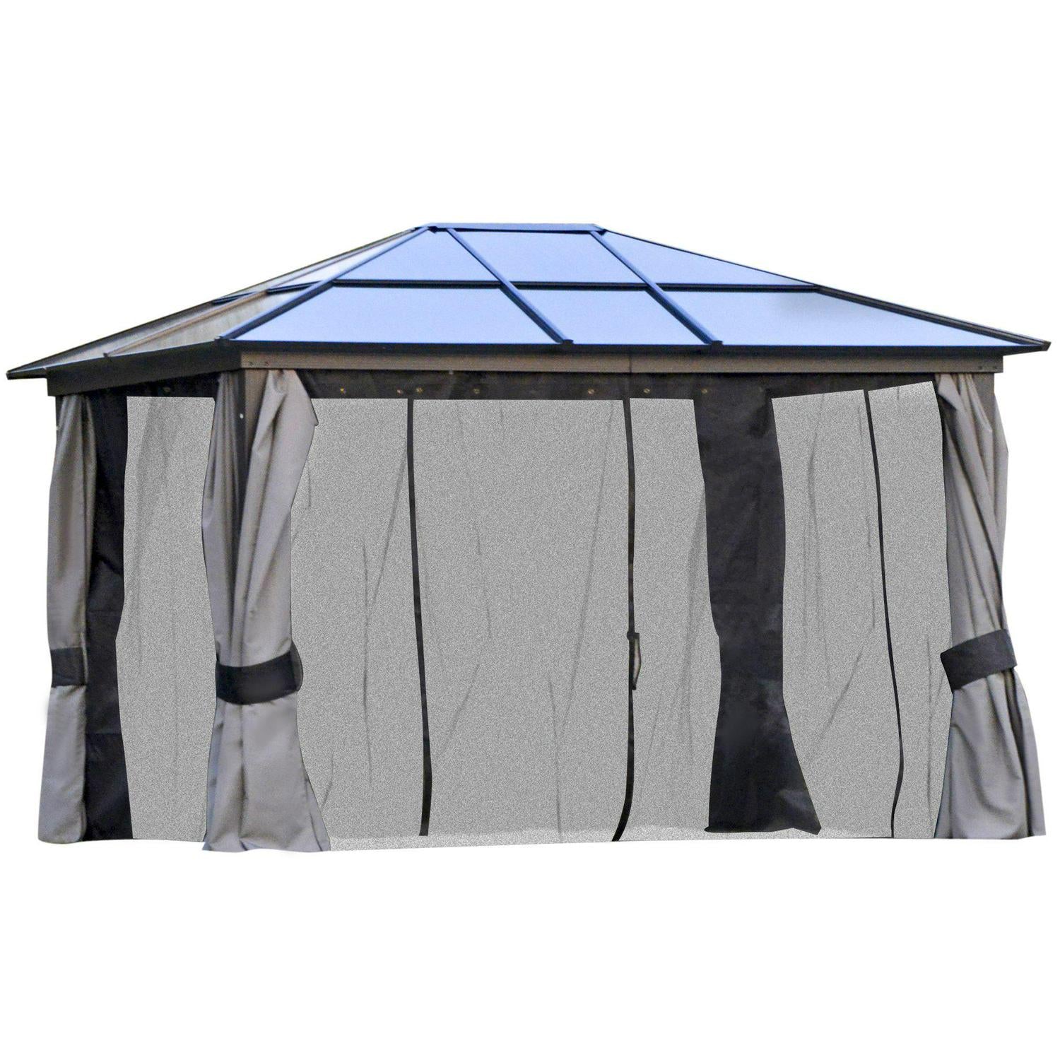 Hardtop Gazebo With UV Resistant Polycarbonate Roof