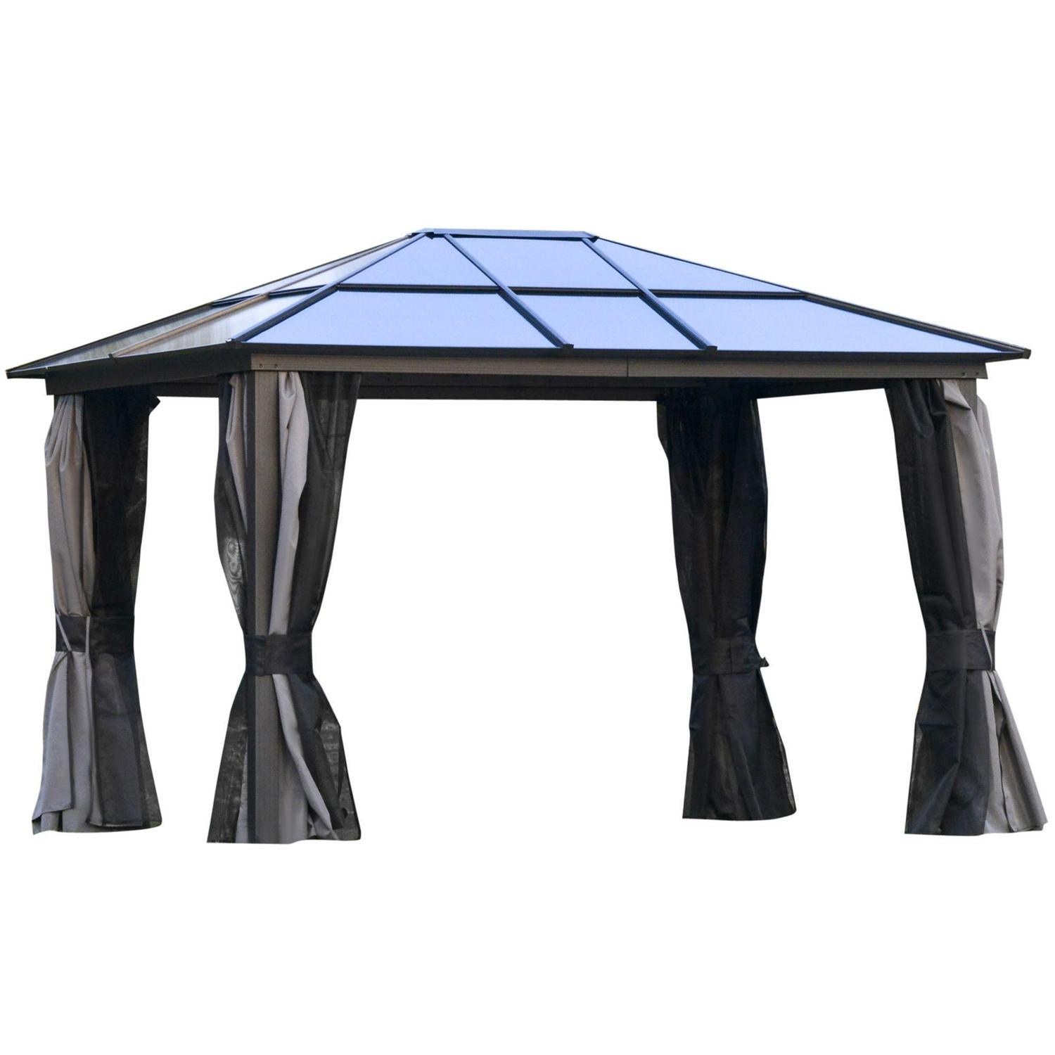 Hardtop Gazebo With UV Resistant Polycarbonate Roof