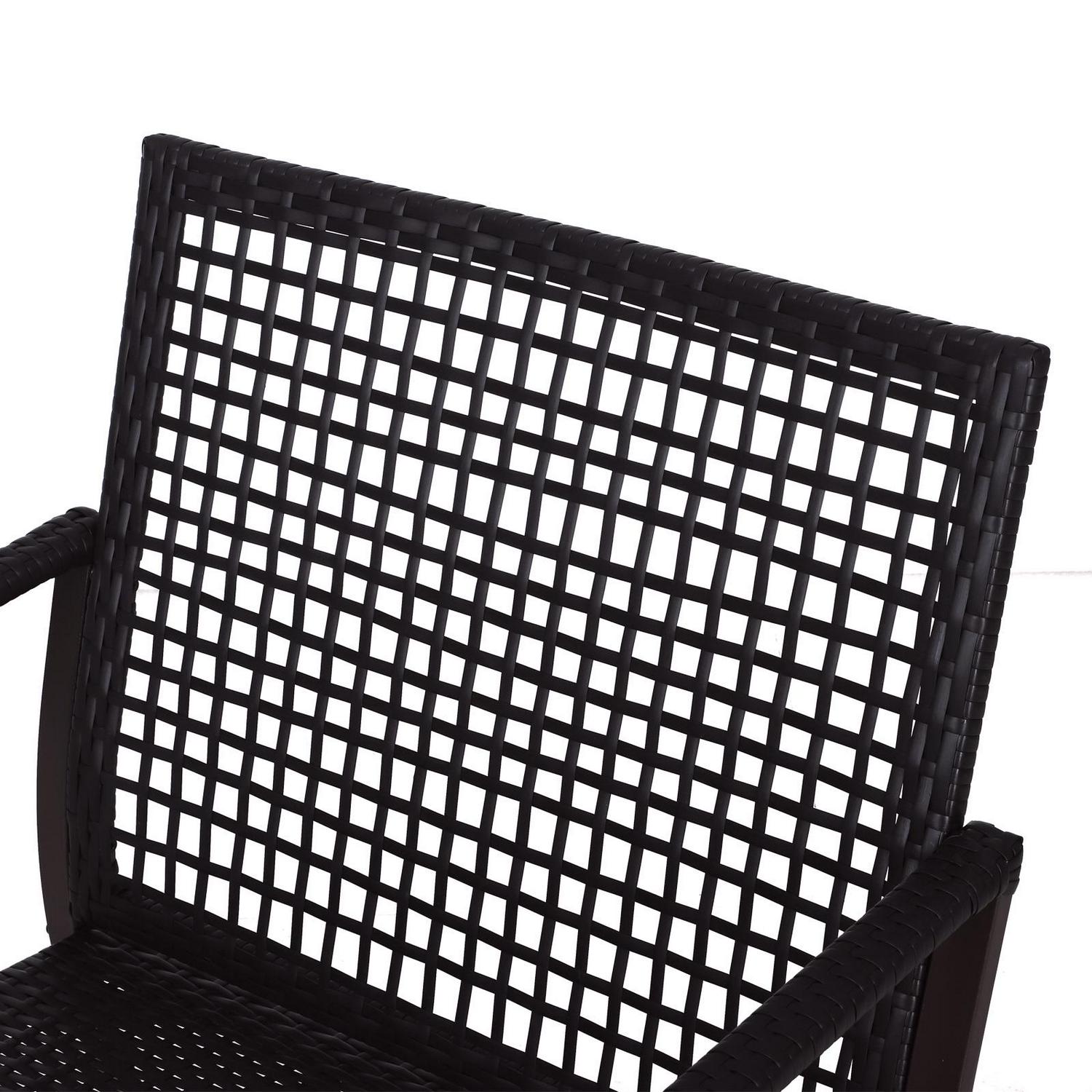 3 Pieces Rattan Bistro Set - Brown