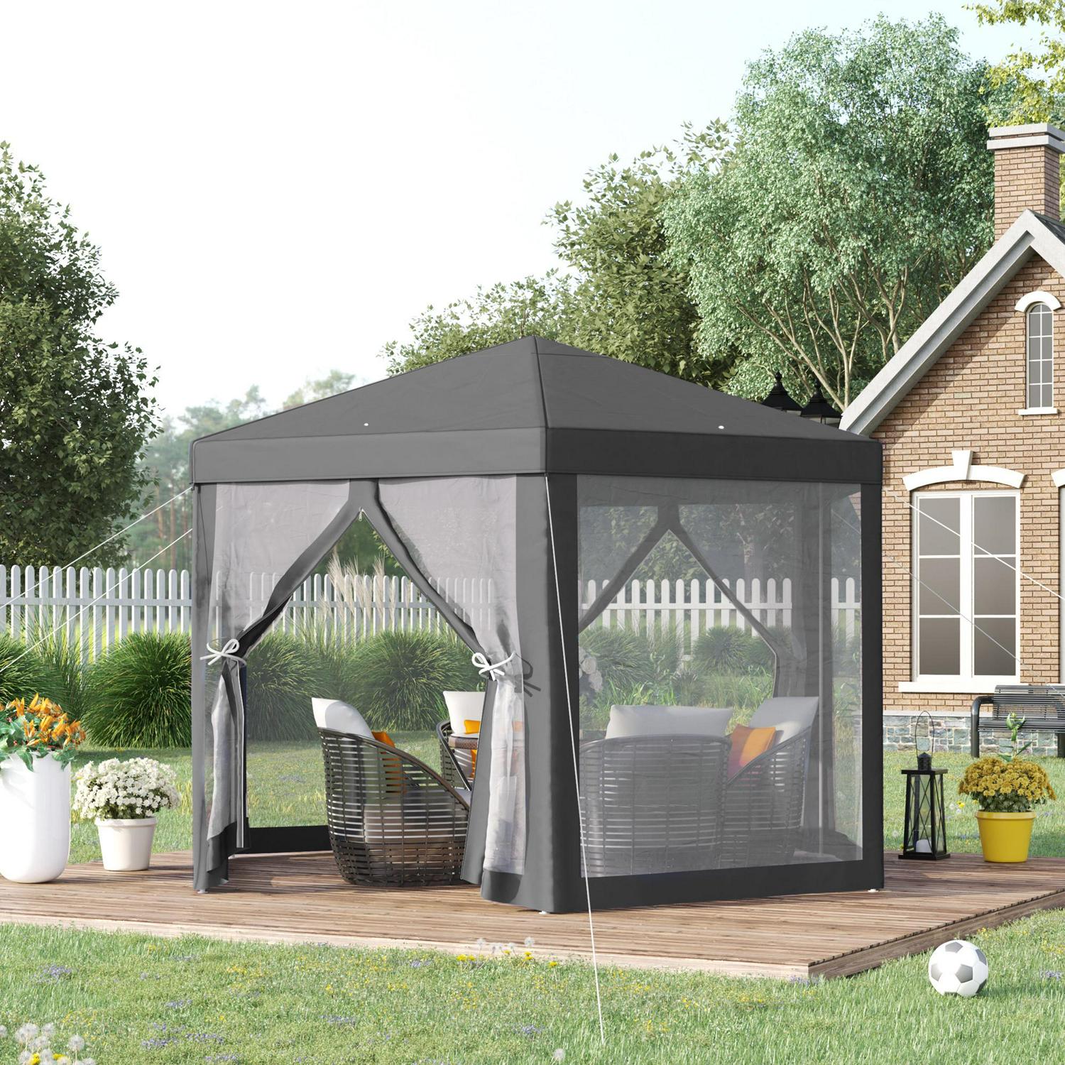 Hexagon Gazebo- Grey