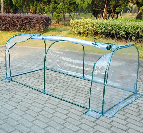 200Lx100Wx80H cm. PVC Greenhouse Tunnel - Transparent