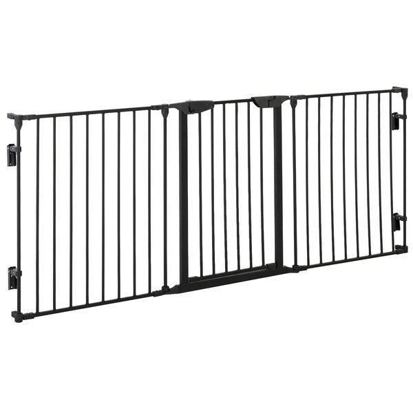 3-Panel Pet Safety Gate Playpen Fence Stair Barrier