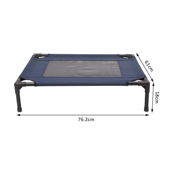 Portable Pets Elevated Raised Cot Bed Medium - Blue