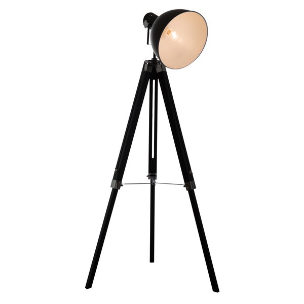 Retro Tripod Floor Lamp - Black/White