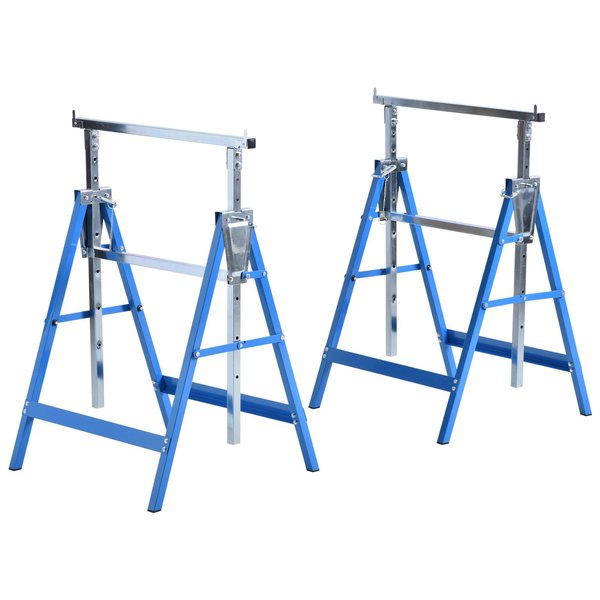 Steel Builders Twin-Set Telescopic Trestle - Blue