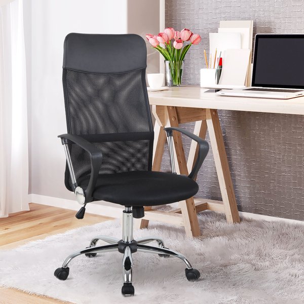 Swivel Chair For Office High Back Mesh Desk Executive Chair - Black