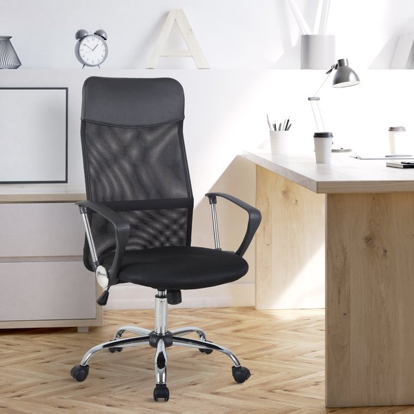 Swivel Chair For Office High Back Mesh Desk Executive Chair - Black