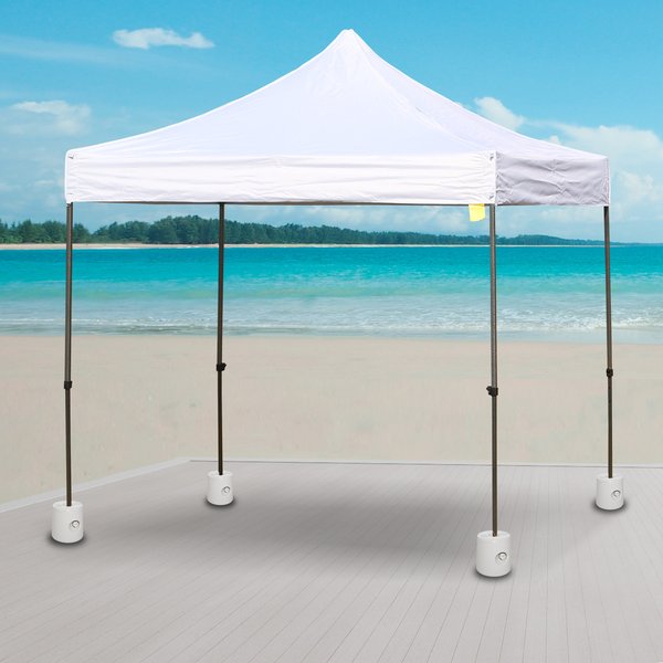 4pcs Plastic Tent Weight Base - White