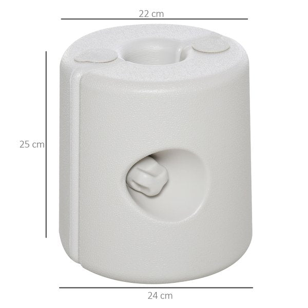 4pcs Plastic Tent Weight Base - White