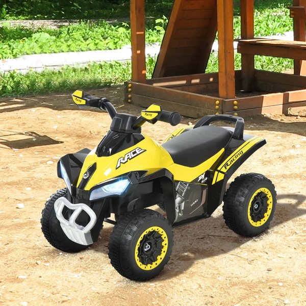 Toddler Ride On Cars Kids Motorbike Walker Foot Floor - Yellow/Black