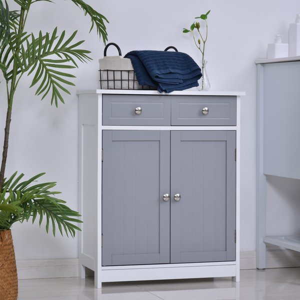 2-Drawer Bathroom Cabinet Vanities - Grey